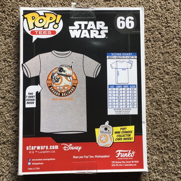 POP Icon Star Wars BB-8 Limited Edition Tee XL - Picture 4 of 4
